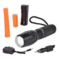 Lanterna Recarregável Tática X900 Led Potente Com Super Zoom Cor Da Lanterna Preta Cor Da Luz Branco - 5