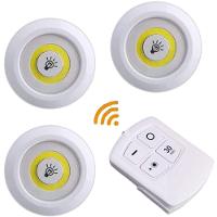 Kit 3 Lâmpadas Luminária Led Controle Sem Fio - 1
