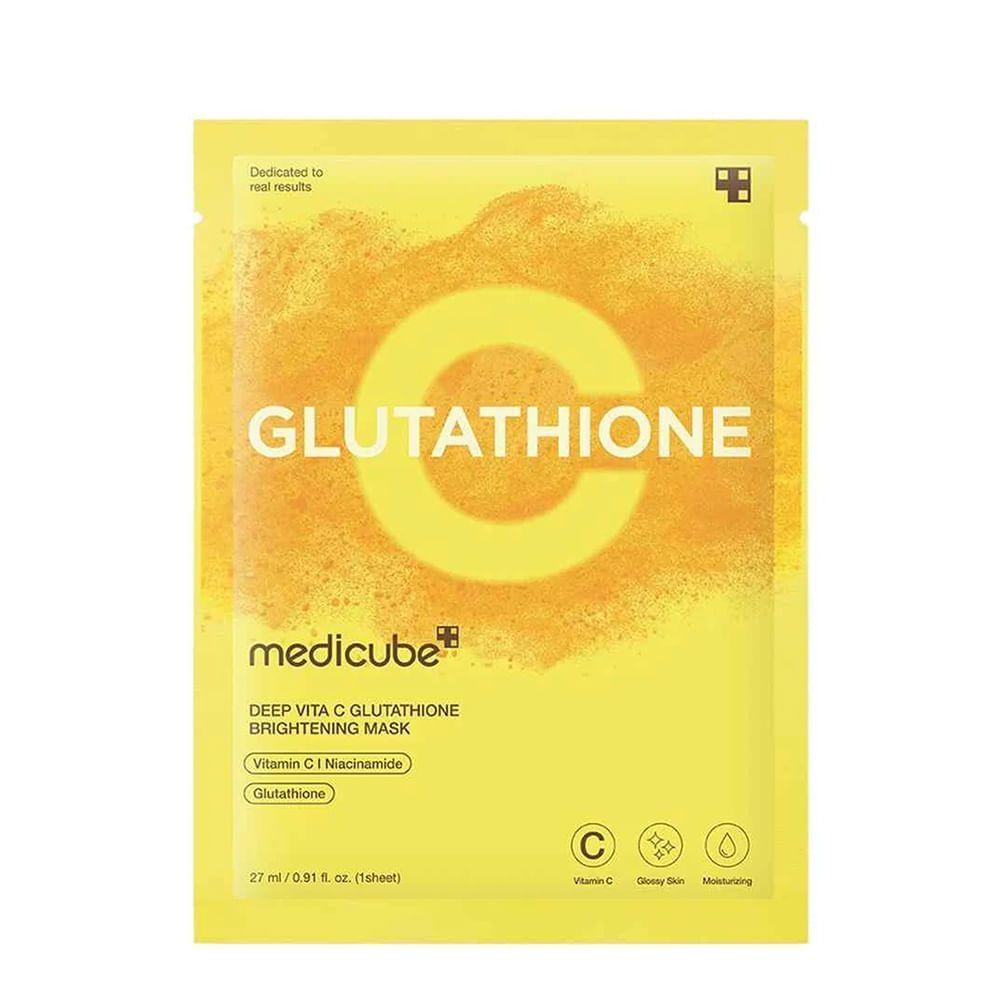 Medicube Deep Vita C Glutathione Brightening Mask - Máscara Facial 27ml - 1