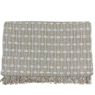 Manta Grande Para Sofá Luxo 2,50x1,80 Tipo Capa Protetora De Sofa 2 E 3 Lugares Gigante 100% Algodão Bege Mesclado-b
