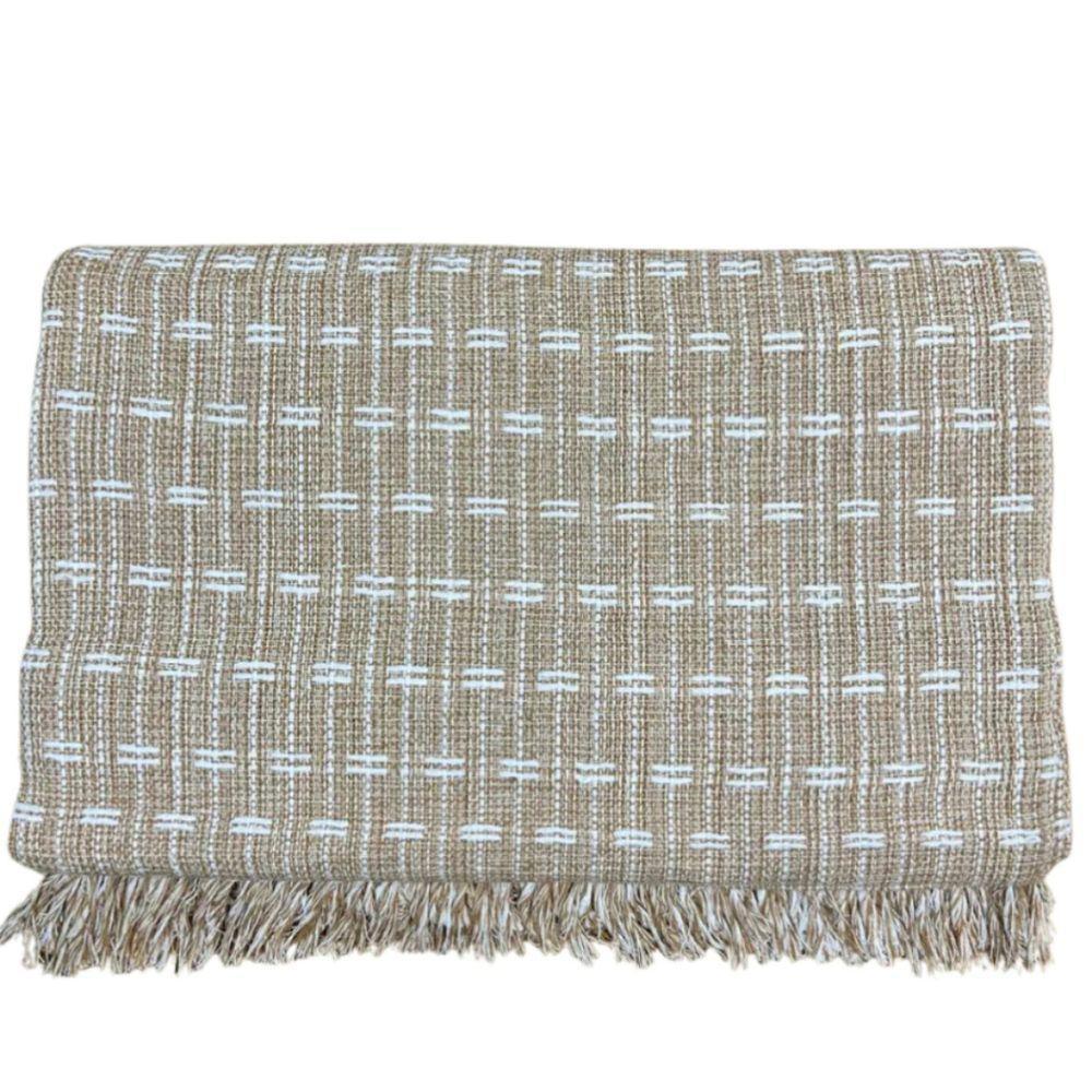 Manta Para Sofá 2 E 3 Lugares Luxo Gigante 2.50x1.80 Capa De Sofa Decorativa Terracota Várias Cores Bege Mesclado C- - 1