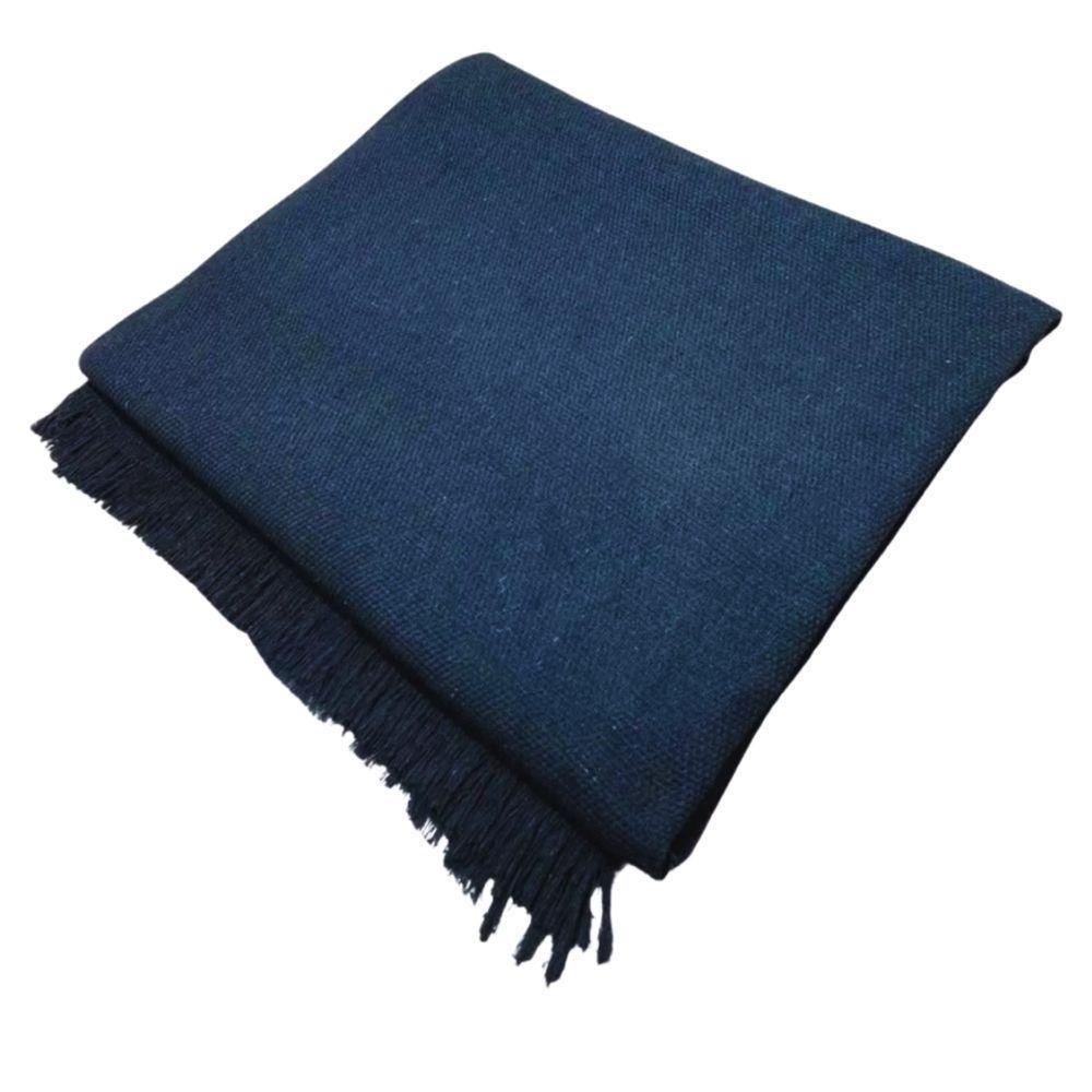 Manta Para Sofá E Cama 2,20x1,70 Capa Protetor E Cobertor De Sofa Grande 2 E 3 Lugares Terracota Azul Marinho - 1