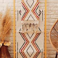 Kit Jogo De Passadeira Tapete De Cozinha Grande 3 Peças Estampado Com Nozinho Tecido Grosso Modelo Fiore - 2