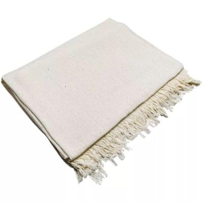 Manta Para Sofá E Cama 1,70cm X 2,20cm Grande Decorativa Luxo Algodão Capa Protetora De Sofa Branco Cru