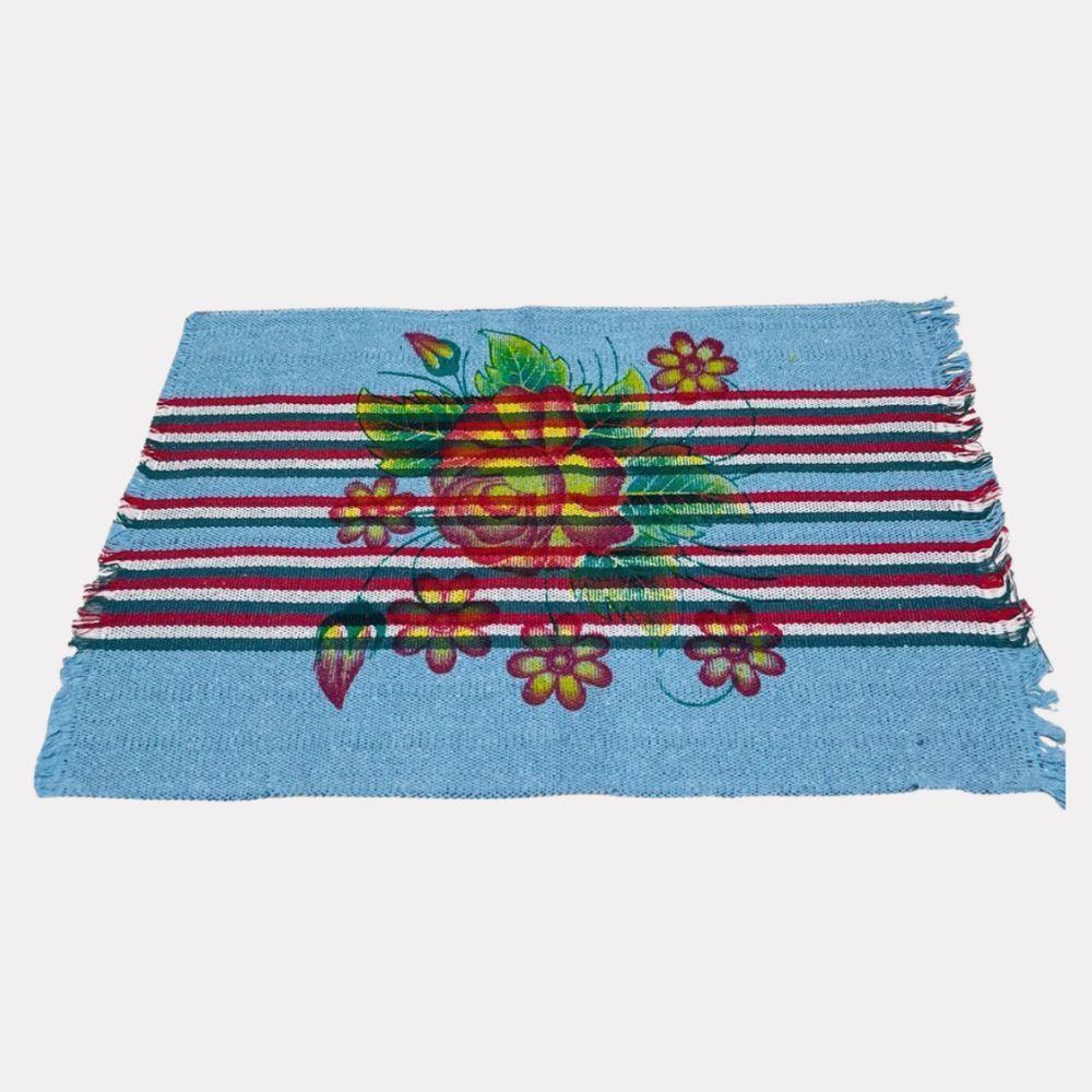 Kit 5 Tapete Para Piso De Banheiro Estampado Simples Capacho De Porta De Entrada Em Algodão - 3