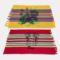 Kit 5 Tapete Para Piso De Banheiro Estampado Simples Capacho De Porta De Entrada Em Algodão - 2