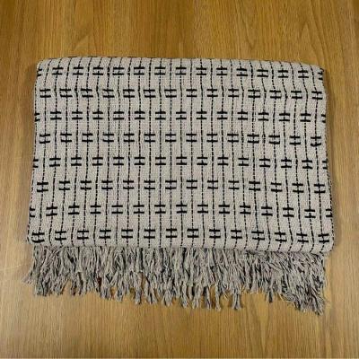 Manta Grande Para Sofá De 2 E 3 Lugares 100% Algodão 2,50x1,80 Capa Protetora De Sofa Gigante Areia-preto