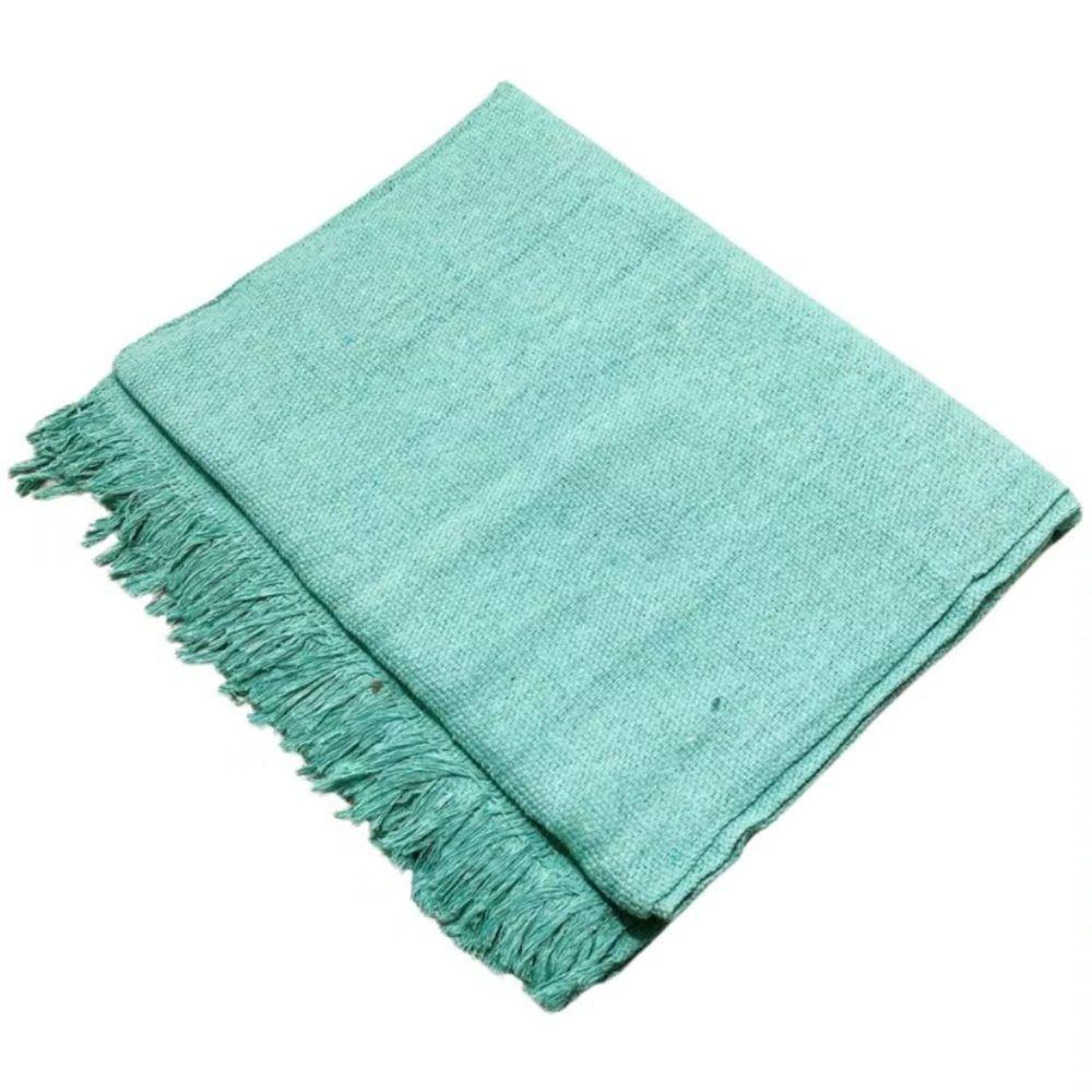 Manta Para Sofá E Cama 2,20x1,70 Capa Protetor E Cobertor De Sofa Grande 2 E 3 Lugares Terracota Verde água - 1