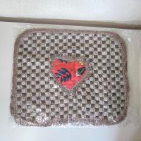 Kit 3 Peças De Tapete Banheiro Algodão 100% Tamanho 50x40cm Para Piso Chão Estampado E Liso Caramelo Com Estampa - 1