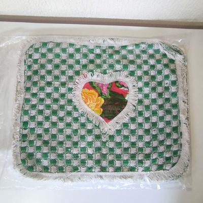 Kit 3 Peças De Tapete Banheiro Algodão 100% Tamanho 50x40cm Para Piso Chão Estampado E Liso Verde Com Estampa