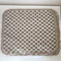 Kit 3 Peças De Tapete Banheiro Algodão 100% Tamanho 50x40cm Para Piso Chão Estampado E Liso Caramelo Liso - 1