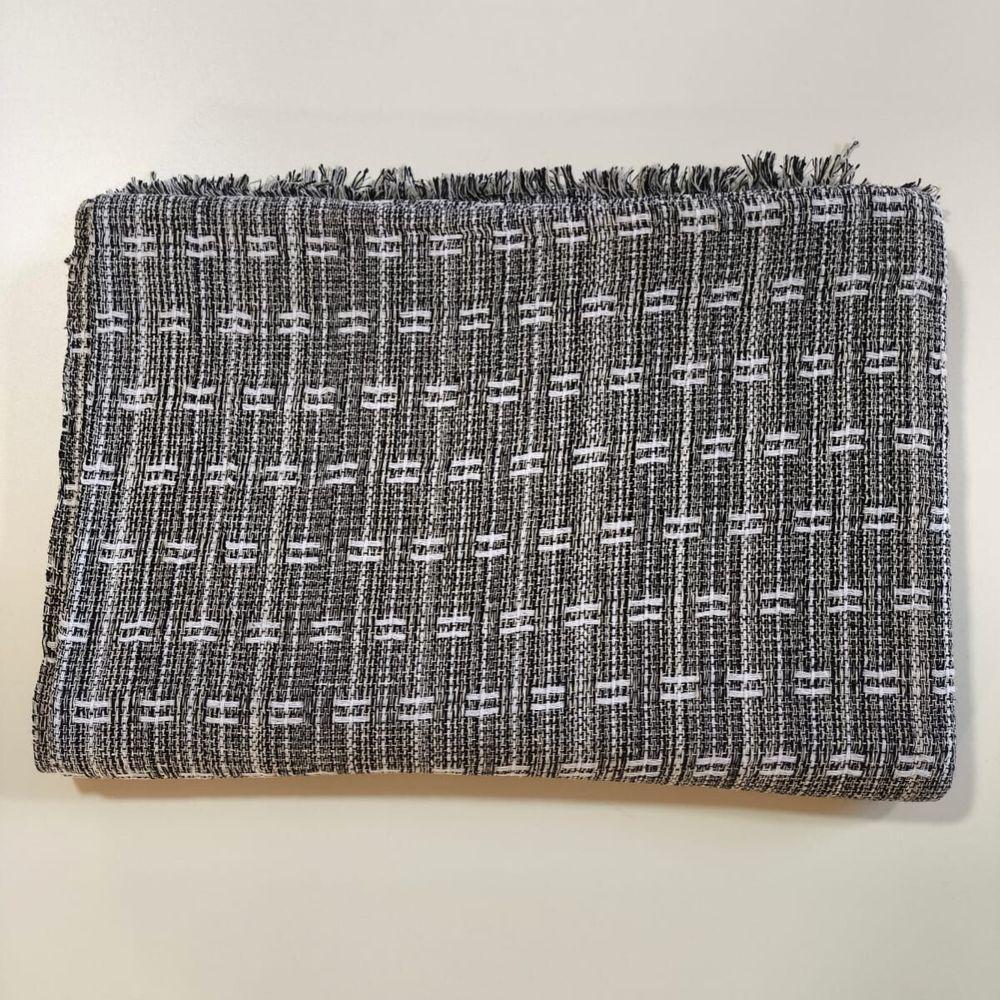 Manta Grande Para Sofá Cama 2 Ou 3 Lugares 2,50x1,80cm Capa De Sofa Gigante Preto Mesclado - 2