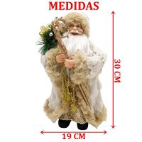 Enfeite Colecionável Papai Noel Saco Presente Natal De 30cm - 2