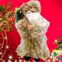 Enfeite Colecionável Papai Noel Saco Presente Natal De 30cm - 6