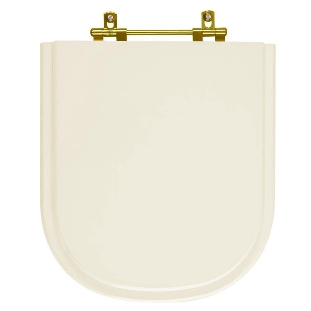 Tampa De Vaso Poliéster Life Pergamon Para Bacia Celite Com Ferragem Dourada - 1