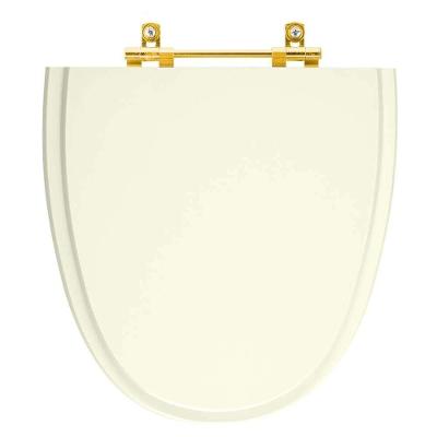 Tampa De Vaso Laqueado Aloha Pergamon Para Bacia Celite Com Ferragem Dourada