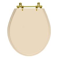 Tampa De Vaso Laqueado Carina Visone Para Bacia Ideal Standard Com Ferragem Dourada - 1