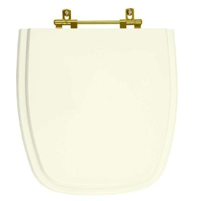 Tampa De Vaso Poliéster Art Biscuit Para Bacia Incepa Com Ferragem Dourada