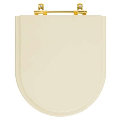 Tampa De Vaso Poliéster Riviera Rosato Para Bacia Celite Com Ferragem Dourada