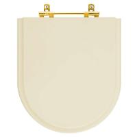 Tampa De Vaso Poliéster Riviera Rosato Para Bacia Celite Com Ferragem Dourada - 1