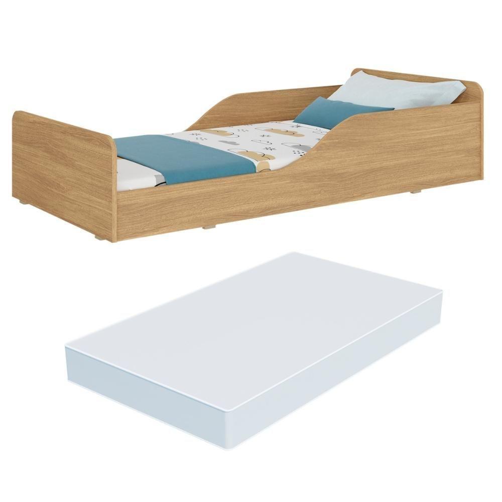 Cama Infantil Montessoriana Com Colchão Incluso 100% Mdf Melissa Plus Multimóveis Mp2958 Madeirado - 2