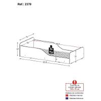 Cama Infantil Montessoriana 100% Mdf Para Colchão 150x70cm Multimóveis 2379 Madeirado