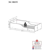 Cama Infantil Montessoriana Para Colchão 70x150cm 100% Mdf Suspiro Multimóveis Bb2379 - Madeirado