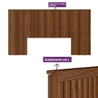 Cabeceira Para Cama De Casal E Queen Ripada 241cm Laranjeira Freijo Freijo - 3