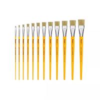 Pincel Artístico Chato Cabo Madeira N°18 - 5