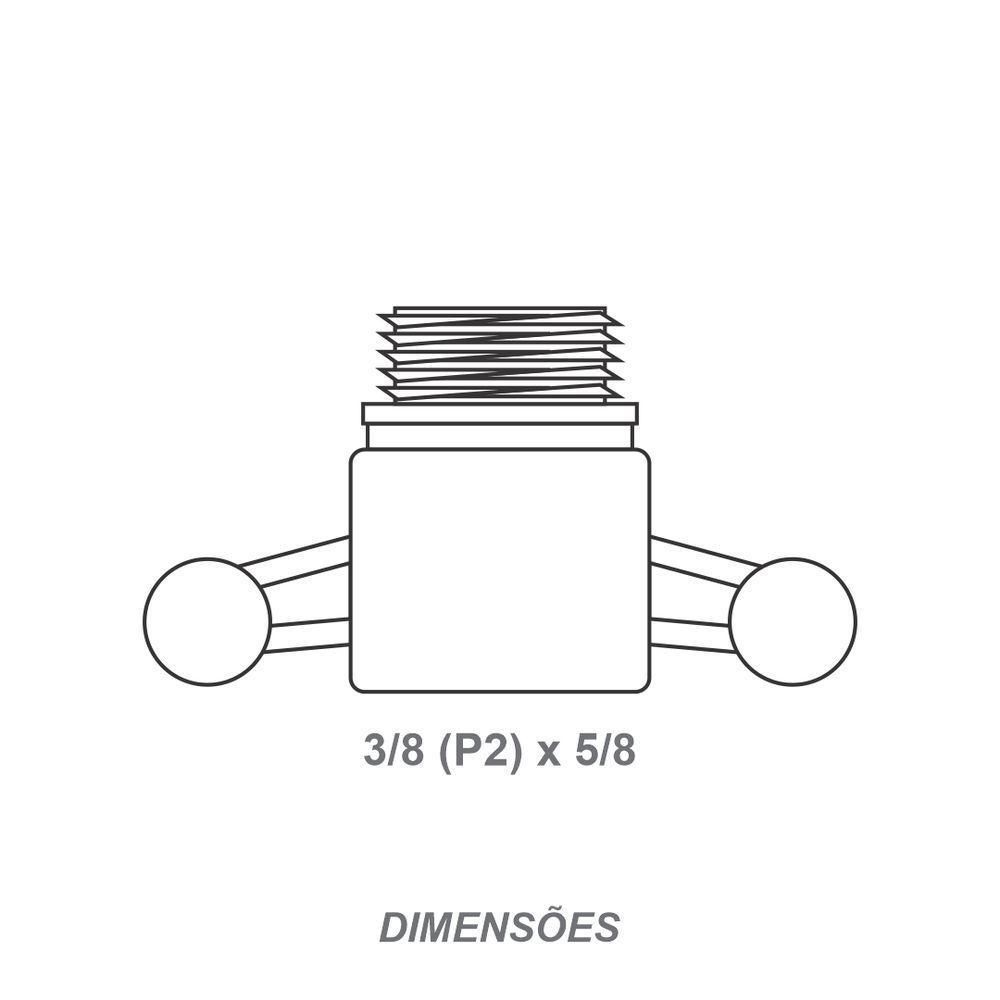 Adaptador 3-8 (p2) X 5-8 Completo Zincado - Anfar - 5