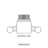 Adaptador 3-8 (p2) X 5-8 Completo Zincado - Anfar - 5