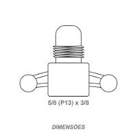 Adaptador 5-8 (p13) X 3-8 Completo Zincado - Anfar - 5