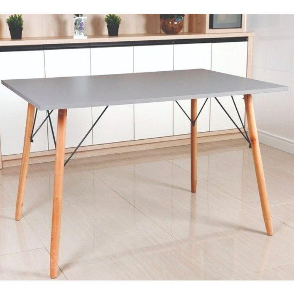 Mesa Eames Eiffel Retangular 80 X 1,00 Mt - Cinza - 1