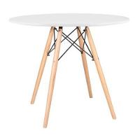 Conjunto De Jantar Mesa Eiffel 70 Cm Com 2 Cadeiras Lisa - Branca - 3