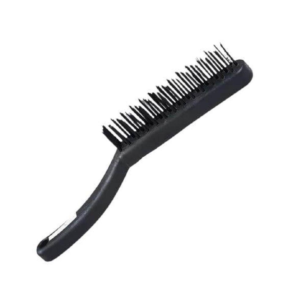 Escova De Aço 4 Fileiras Cabo Plástico - Roma - 3