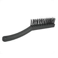 Escova De Aço 4 Fileiras Cabo Plástico - Roma - 1