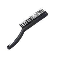 Escova De Aço 4 Fileiras Cabo Plástico - Roma - 3