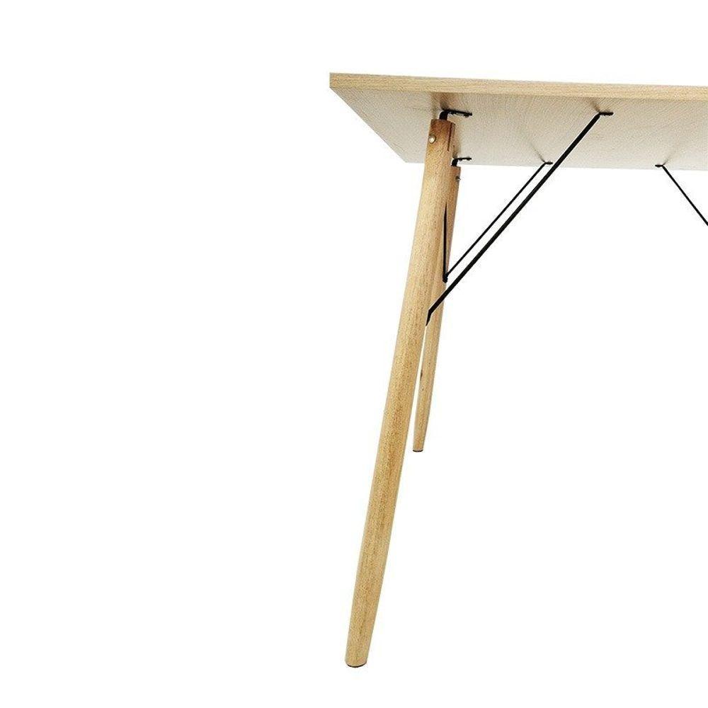 Mesa De Jantar Quadrada Eames Eiffel 120 Cm - Madeira Truffel - 2