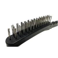 Escova De Aço 3 Fileiras Cabo Plástico - Roma - 2