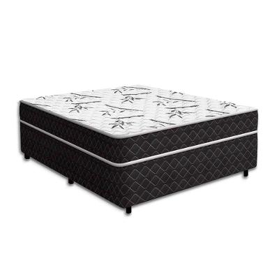 Cama Conjugada Benfica Espuma D33 Preto V-store Tamanho 138x188x50