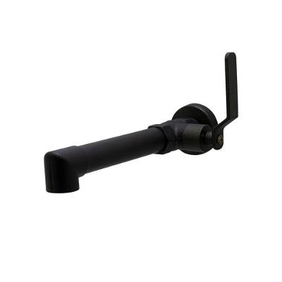 Torneira Pia Lavatório Banheiro Parede Industrial Rustico Preto Fosco Alavanca Metal Luxo