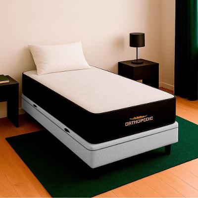 Cama Box Baú Branco Colchão Orthopedic D33 Vstore 88x188x30