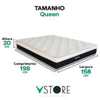 Colchão Dallas Molas Ensacadas V-store Tamanho 158x198x20 - 3