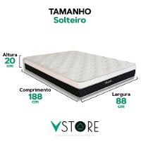 Colchão Dallas Molas Ensacadas V-store Tamanho 88x188x20 - 3