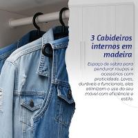 Closet Lisboa Com Cômoda Marbela 10 Gavetas - Evidência Móveis - Black - 3