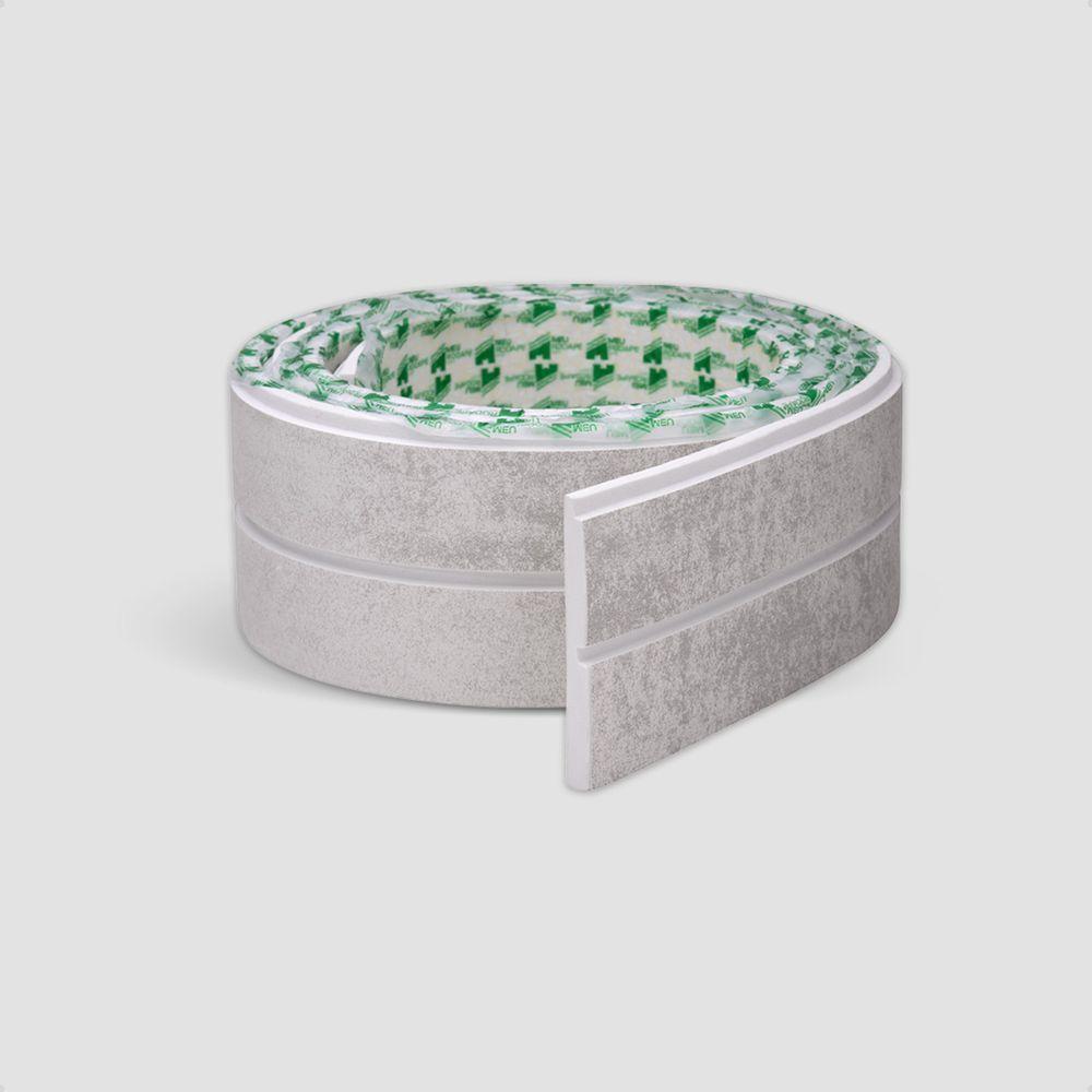 Painel Ripado De Eva Laminado Autocolante Flexível Rolo 10mt Linha Urban Plus White Com Textura | Branco - 6