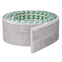 Painel Ripado De Eva Laminado Autocolante Flexível Rolo 10mt Linha Urban Plus White Com Textura | Branco - 1