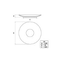 Prato Sobremesa Tramontina Rustico Marrom Maxforce Em Porcelana 23 Cm - 8