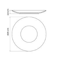Prato Raso Tramontina Maragogi Em Porcelana Decorada 25 Cm - 7