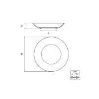 Prato Fundo Tramontina Grid Em Porcelana Decorada 22 Cm - 2